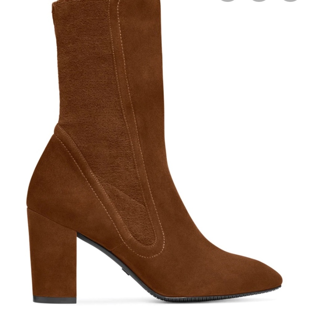 NWB Stuart Weitzman Fifer 80 Brown Suede Boots